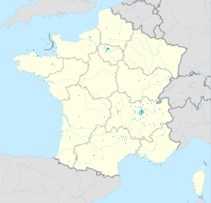 Map of Metropolis of Lyon with markings for the individual supporters